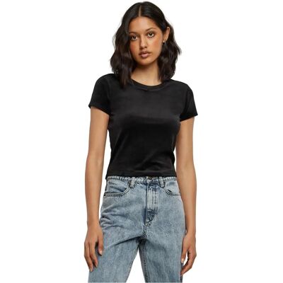 Urban Classics Kort velour T-shirt för damer 5XL - T-Shirt Urban Classics Kort velour T-shirt för damer 5XL - T-Shirt