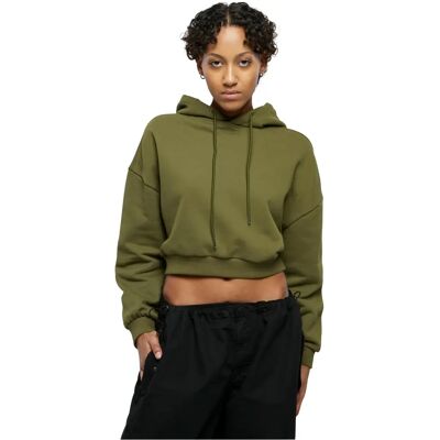 Urban Classics Damen Cropped Heavy Hoody - Sweat à capuche Urban Classics Damen Cropped Heavy Hoody - Sweat à capuche