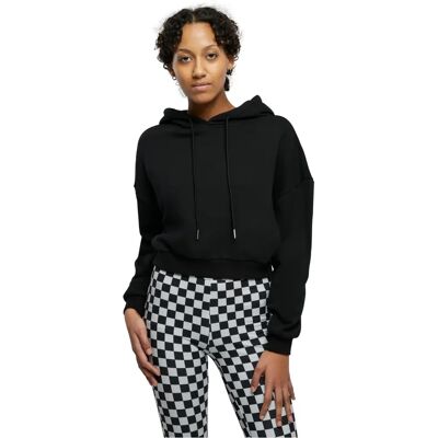 Urban Classics Femmes Crop Heavy Hoody - Sweat à Capuche Urban Classics Femmes Crop Heavy Hoody - Sweat à Capuche
