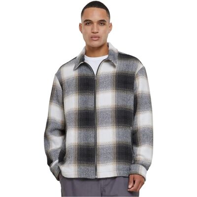 Urban Classics Herren Zipped Shirt Jacket - Jacke Urban Classics Herren Zipped Shirt Jacket - Jacke