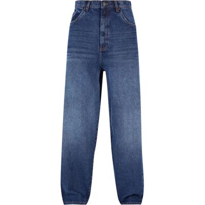 Urban Classics Heavy Ounce Baggy Fit Jeans - ny mörkblå tvättad Urban Classics Heavy Ounce Baggy Fit Jeans - ny mörkblå tvättad