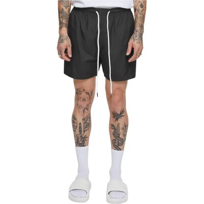 Urban Classics Basic Running Shorts - Zwart - XXL - Shorts Urban Classics Basic Running Shorts - Zwart - XXL - Shorts