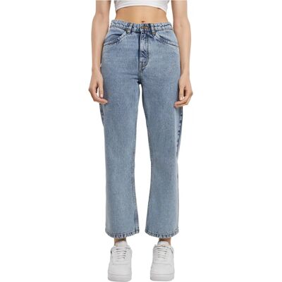 Urban Classics W27 Jean cropped droit bleu clair - Jeans Urban Classics W27 Jean cropped droit bleu clair - Jeans