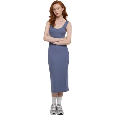 Urban Classics Langes Rib Kleid Blau M - Kleid Urban Classics Langes Rib Kleid Blau M - Kleid
