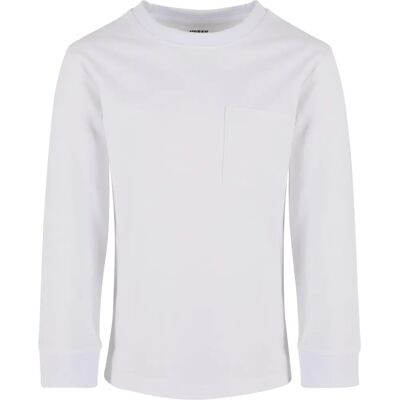 Urban Classics Camiseta de manga larga oversize blanca para niños - Camiseta de manga larga Urban Classics Camiseta de manga larga oversize blanca para niños - Camiseta de manga larga