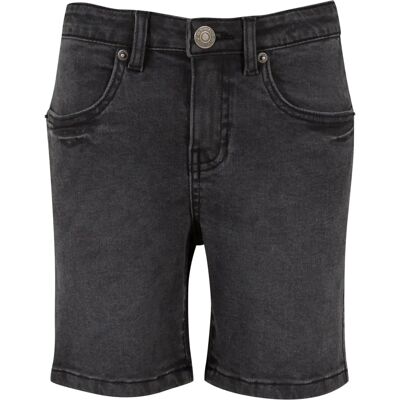 Urban Classics Jongens Shorts - Zwart - Casual Denim Urban Classics Jongens Shorts - Zwart - Casual Denim