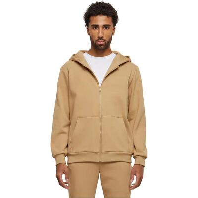 Urban Classics Cozy Zip Hoody - Beige - Tröja Urban Classics Cozy Zip Hoody - Beige - Tröja