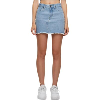 Jupe en jean courte Urban Classics pour femmes - Bleu - Jupe en denim courte Jupe en jean courte Urban Classics pour femmes - Bleu - Jupe en denim courte