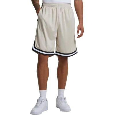 Shorts en mesh à rayures pour hommes Urban Classics - Noir/Vert d'eau/Blanc - Short Shorts en mesh à rayures pour hommes Urban Classics - Noir/Vert d'eau/Blanc - Short