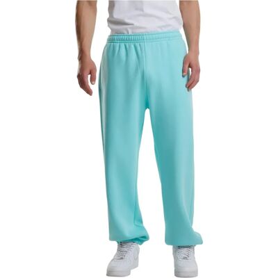 Urban Classics Pantalon de Sweat Homme Fluffy Bleu Beril - Pantalon de sport Urban Classics Pantalon de Sweat Homme Fluffy Bleu Beril - Pantalon de sport