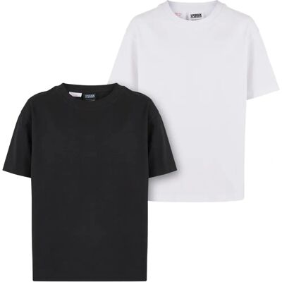 Urban Classics Pige's boyfriend T-shirt - 2 stk. - Unisex Urban Classics Pige's boyfriend T-shirt - 2 stk. - Unisex