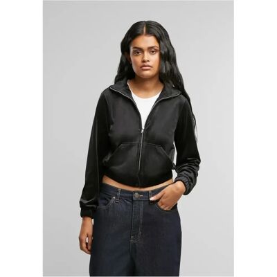 Urban Classics Ladies Short Velvet Track Jacket - Jacket Urban Classics Ladies Short Velvet Track Jacket - Jacket
