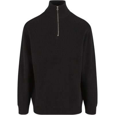 Urban Classics - Rib Basic Black - S - 50% bomuld 50% acryl - Trøje Urban Classics - Rib Basic Black - S - 50% bomuld 50% acryl - Trøje