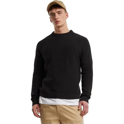 URBAN CLASSICS Rib Basic Sweater Herren Gr. 4XL Schwarz - Pullover URBAN CLASSICS Rib Basic Sweater Herren Gr. 4XL Schwarz - Pullover