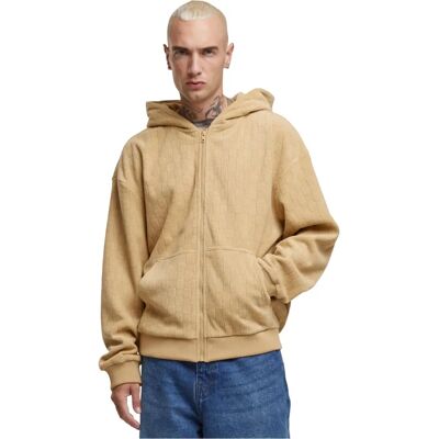 Urban Classics Jacquard Velvet Zip-Hoody - Sweatshirt Urban Classics Jacquard Velvet Zip-Hoody - Sweatshirt