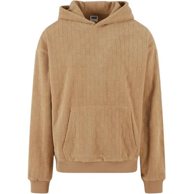 URBAN CLASSICS Jacquard Velvet Oversized Hoody - Sweatshirt URBAN CLASSICS Jacquard Velvet Oversized Hoody - Sweatshirt