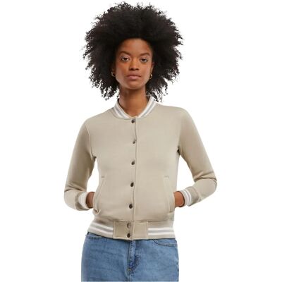 Urban Classics Dames College Sweatjacke - Sweatshirt Urban Classics Dames College Sweatjacke - Sweatshirt