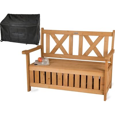 needs&wants Gartentisch mit Stauraum - 2-Sitzer Braun needs&wants Gartentisch mit Stauraum - 2-Sitzer Braun