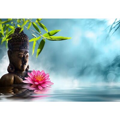 PAPERMOON - Buddha in Meditation - Blau - Wallpaper PAPERMOON - Buddha in Meditation - Blau - Wallpaper