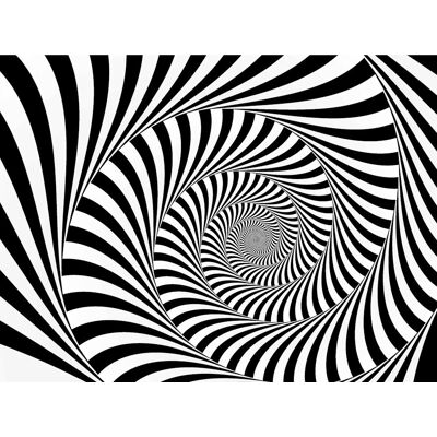 PAPERMOON - Abstrakte Spirale Schwarz & Weiß - 2,0 m x 1,5 m PAPERMOON - Abstrakte Spirale Schwarz & Weiß - 2,0 m x 1,5 m