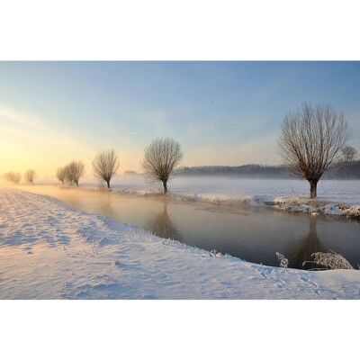PAPERMOON - Fluss in Winterlandschaft - Wallpaper PAPERMOON - Fluss in Winterlandschaft - Wallpaper