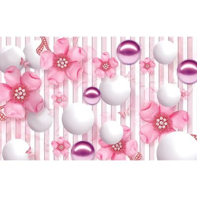 PAPERMOON Farbiger Blumen Wandbild - Wandbild PAPERMOON Farbiger Blumen Wandbild - Wandbild