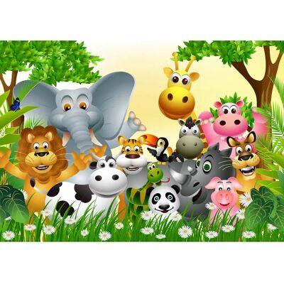 PAPERMOON Bunt Tapete Kinder Tiere - Tapete PAPERMOON Bunt Tapete Kinder Tiere - Tapete