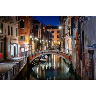 PAPERMOON Venedig bei Nacht Bunt Wandbild - Fototapete PAPERMOON Venedig bei Nacht Bunt Wandbild - Fototapete