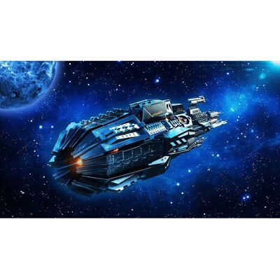 PAPERMOON UFO-Raumschiff Fototapete - Bunt - 3m x 2.23m - 6 Bahnen PAPERMOON UFO-Raumschiff Fototapete - Bunt - 3m x 2.23m - 6 Bahnen