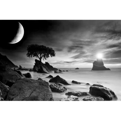 PAPERMOON Landschaft Schwarz & Weiß Wandbild - Wandbild PAPERMOON Landschaft Schwarz & Weiß Wandbild - Wandbild