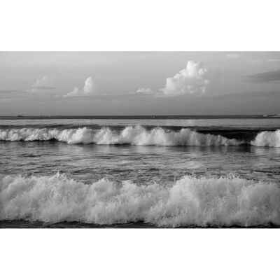 PAPERMOON Schwarz & Weiß Strand Fototapete - Wandbild PAPERMOON Schwarz & Weiß Strand Fototapete - Wandbild