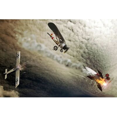 PAPERMOON Buntflugzeug Tapete - Flugzeug Kampf - Bunt Wallpaper 6 Rollen PAPERMOON Buntflugzeug Tapete - Flugzeug Kampf - Bunt Wallpaper 6 Rollen