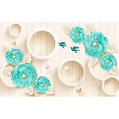 PAPERMOON Blumen Wandbild - Tapete B/L 3,50m x 2,60m - 7 Bahnen PAPERMOON Blumen Wandbild - Tapete B/L 3,50m x 2,60m - 7 Bahnen