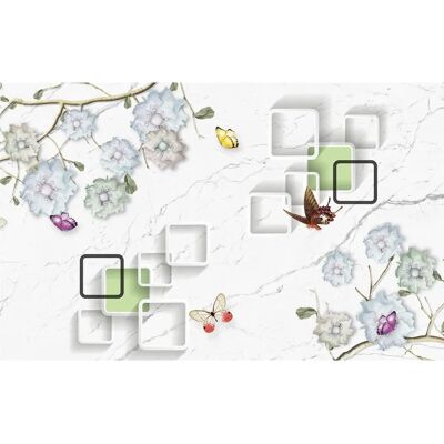PAPERMOON Blumen Schmetterlinge Tapete - Tapete PAPERMOON Blumen Schmetterlinge Tapete - Tapete