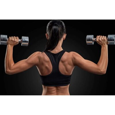 PAPERMOON Fitness Frau Tapete - 7 Bahnen 3,50m x 2,60m - Bunt PAPERMOON Fitness Frau Tapete - 7 Bahnen 3,50m x 2,60m - Bunt