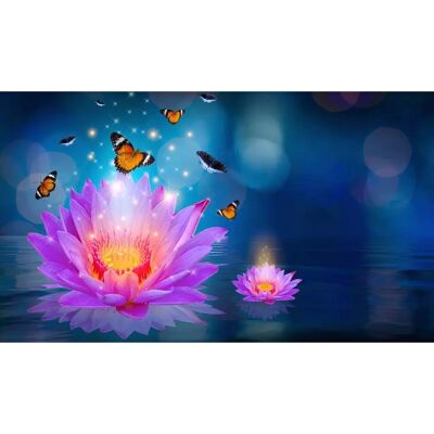 PAPERMOON Blumen mit Schmetterlingen Tapete - Bunt - 3,5m x 2,6m PAPERMOON Blumen mit Schmetterlingen Tapete - Bunt - 3,5m x 2,6m