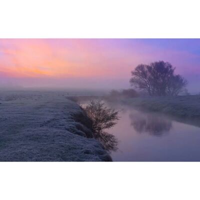 PAPERMOON Winterlandschaft Fluss Fototapete - Vlies PAPERMOON Winterlandschaft Fluss Fototapete - Vlies