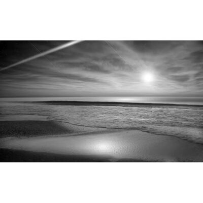 PAPERMOON Schwarz & Weiß Strand Fototapete - Vliestapete PAPERMOON Schwarz & Weiß Strand Fototapete - Vliestapete