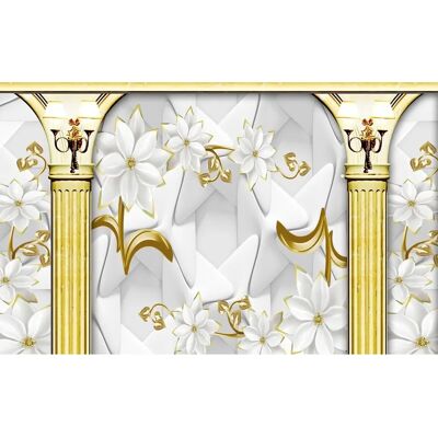 PAPERMOON Blumen Tapete - Bunt, 4x2.6m - Tapete PAPERMOON Blumen Tapete - Bunt, 4x2.6m - Tapete