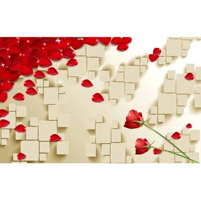 PAPERMOON Rosen Bunt Wandbild - Wandbild PAPERMOON Rosen Bunt Wandbild - Wandbild