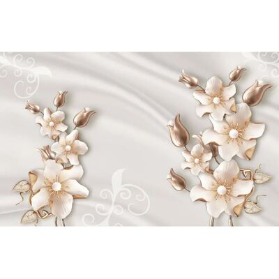 PAPIERMOON Blumen Tapete - Vliestapete, 4m x 2,6m - Bunt PAPIERMOON Blumen Tapete - Vliestapete, 4m x 2,6m - Bunt