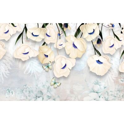 PAPERMOON Blumenmuster Tapete - Bunt - 4m x 2,6m - Tapete PAPERMOON Blumenmuster Tapete - Bunt - 4m x 2,6m - Tapete