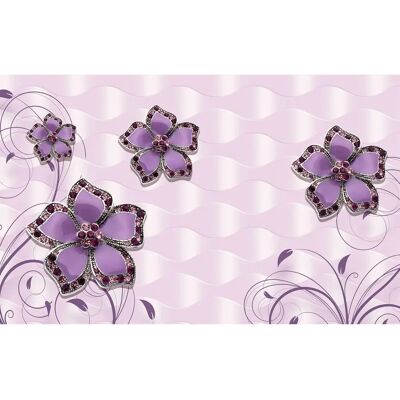 PAPERMOON Blumenmuster Fototapete - Bunt, 4m x 2,6m - Tapete PAPERMOON Blumenmuster Fototapete - Bunt, 4m x 2,6m - Tapete