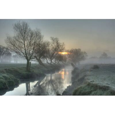 PAPERMOON Nebel Landschaft Bunt Fototapete - Vliestapete PAPERMOON Nebel Landschaft Bunt Fototapete - Vliestapete