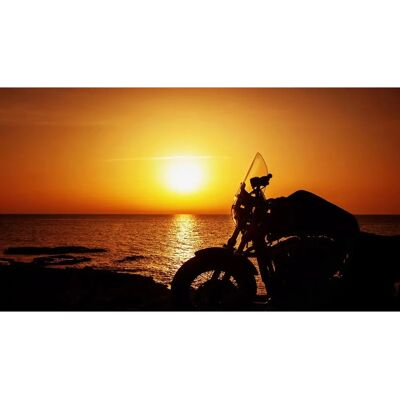 PAPERMOON Motorrad Strand Fototapete - Wandbild PAPERMOON Motorrad Strand Fototapete - Wandbild