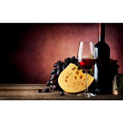 PAPERMOON Wein mit Käse Wandbehang - Wandbehang PAPERMOON Wein mit Käse Wandbehang - Wandbehang