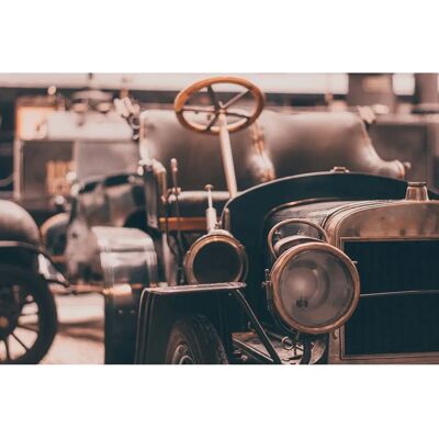 PAPERMOON Oldtimer Fototapete - Bunt, 4 m x 2,6 m - Vlies - Hochwertiger Digitaldruck PAPERMOON Oldtimer Fototapete - Bunt, 4 m x 2,6 m - Vlies - Hochwertiger Digitaldruck