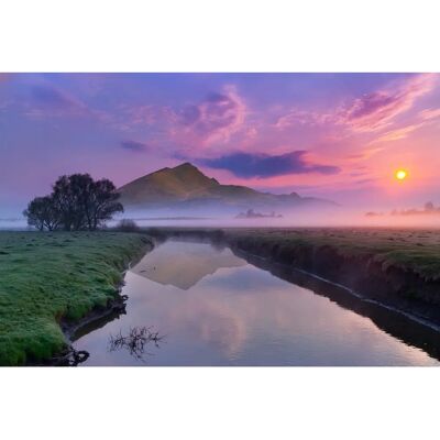 PAPERMOON Fluss durch Landschaft - Bunt Tapete 4x2.6m PAPERMOON Fluss durch Landschaft - Bunt Tapete 4x2.6m