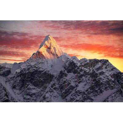 PAPERMOON Schneeberg Fototapete - Landschaft, bunt, Vlies, 4x2,6m PAPERMOON Schneeberg Fototapete - Landschaft, bunt, Vlies, 4x2,6m