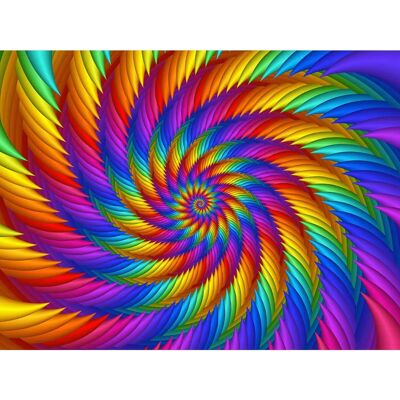 PAPERMOON Digitale Tapete Psychedelische Regenbogenspirale - Tapete B/L 4,50m x 2,80m PAPERMOON Digitale Tapete Psychedelische Regenbogenspirale - Tapete B/L 4,50m x 2,80m